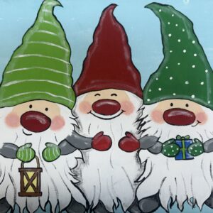 Christmas Gnome paint and sip