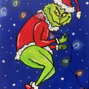 Sneaky, Grinch paint and sip